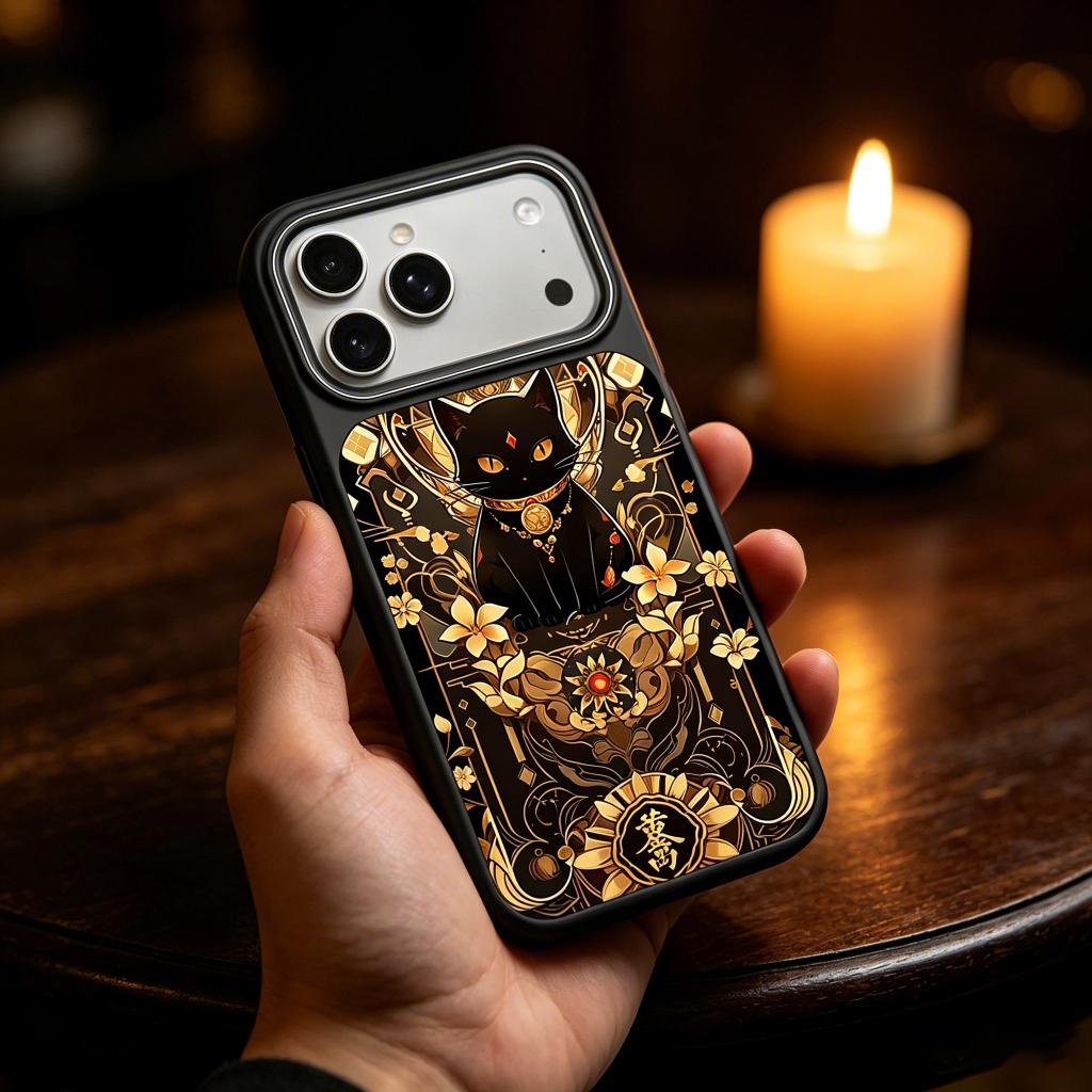 Golden Tarot Cat MagSafe Phone Case view 2