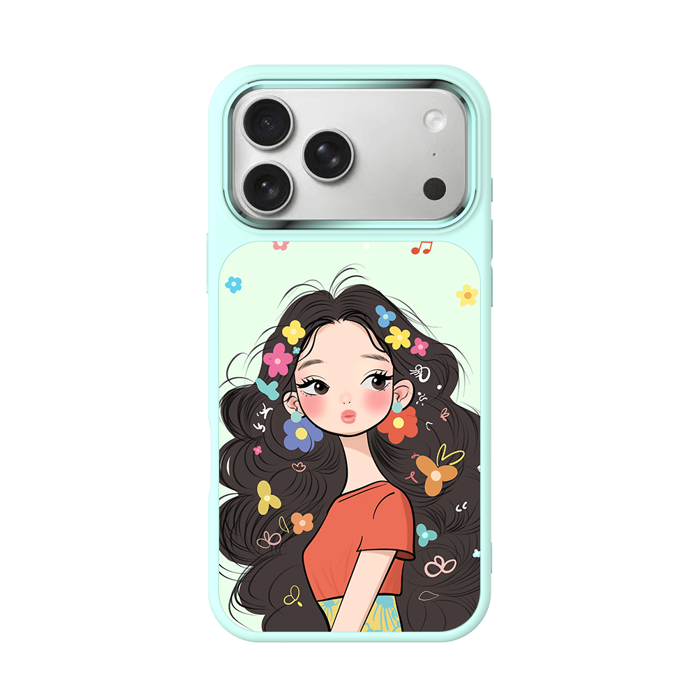 Trendy Illustrated Girl Phone Case view 5