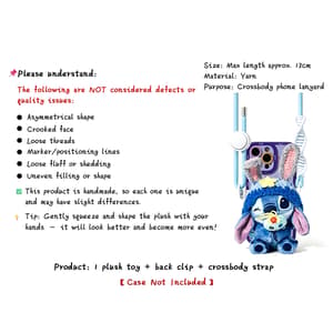 Stitch Lanyard Back Clip with Mini Gold Doll view 6