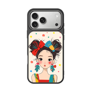 Trendy Illustrated Girl Phone Case view 4