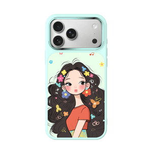 Trendy Illustrated Girl Phone Case view 5
